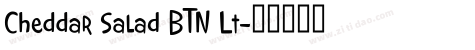 Cheddar Salad BTN Lt字体转换